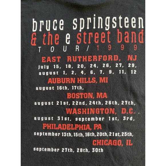 Vintage Bruce Springsteen & E The Street Band Tour 1999 T Shirt Size XL USA - Picture 4 of 10
